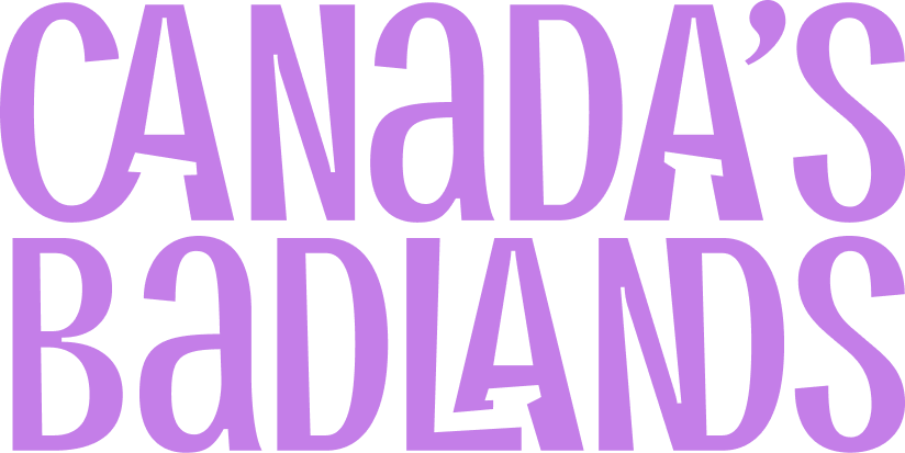 Canada's Bandlands written in purple